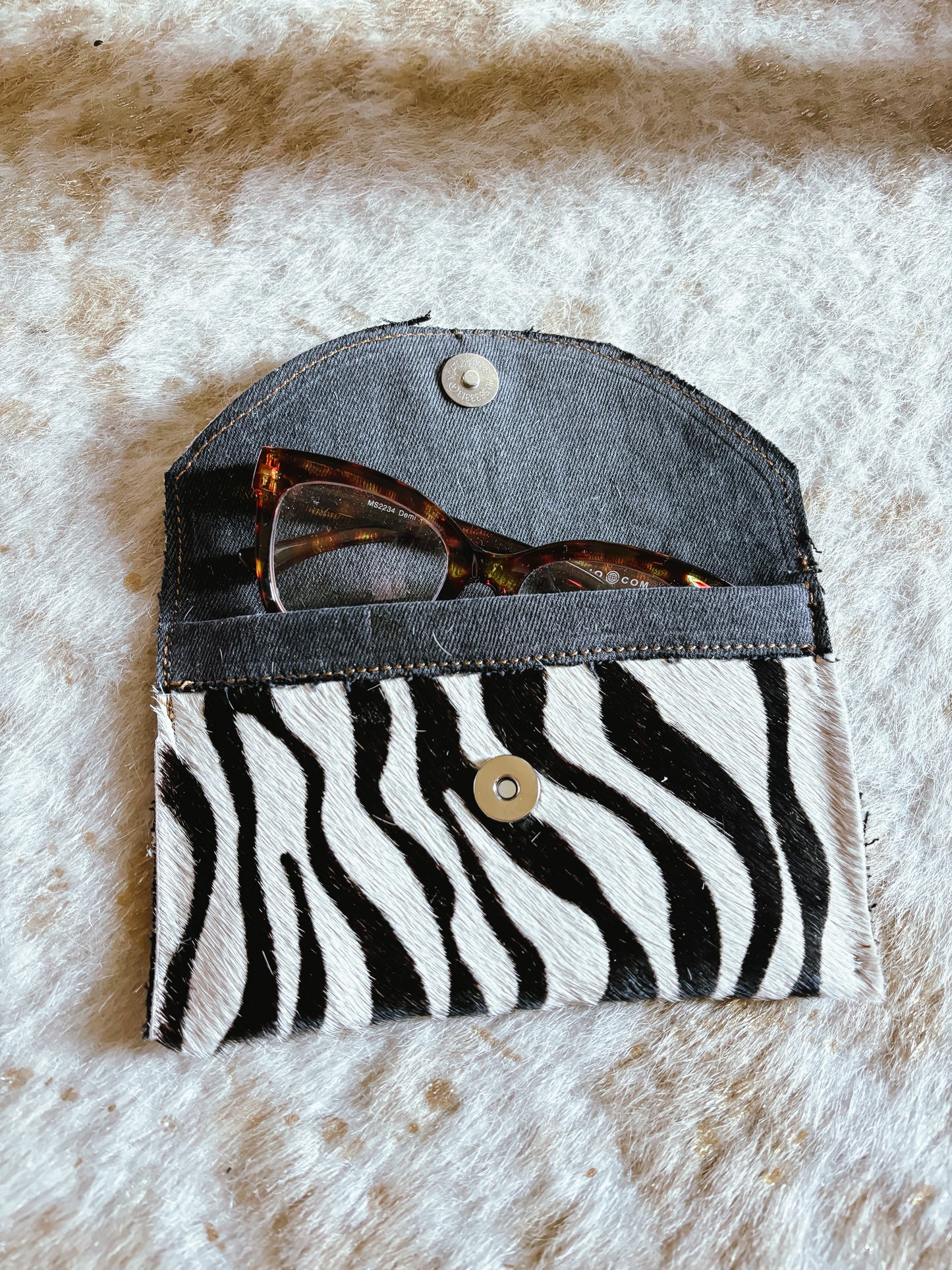 Zebra Glasses Case