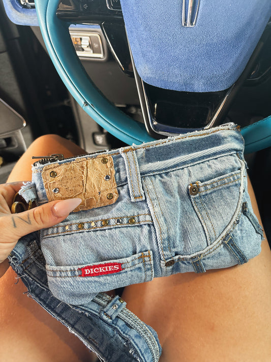 Denim Wristlet