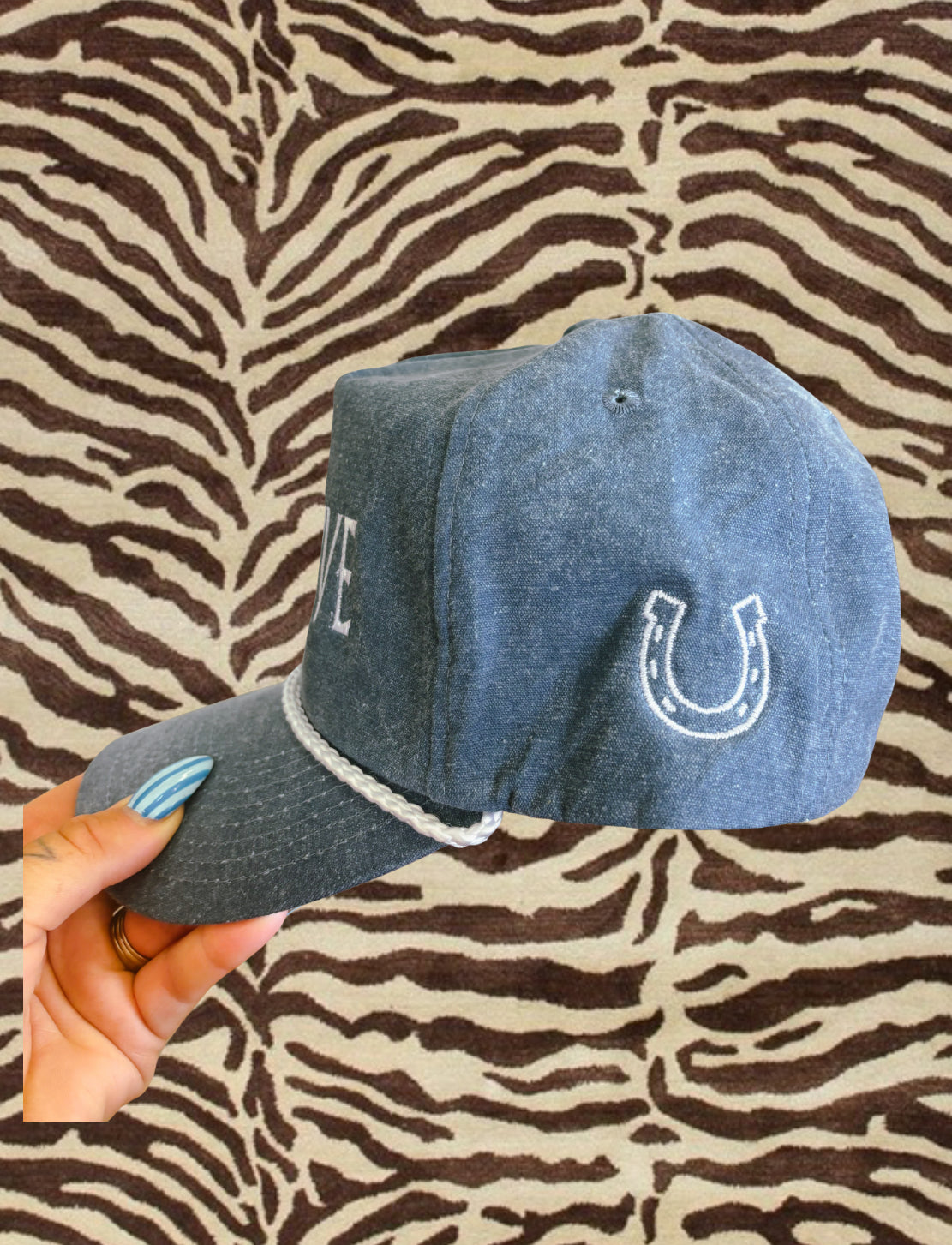 Expensive denim cap