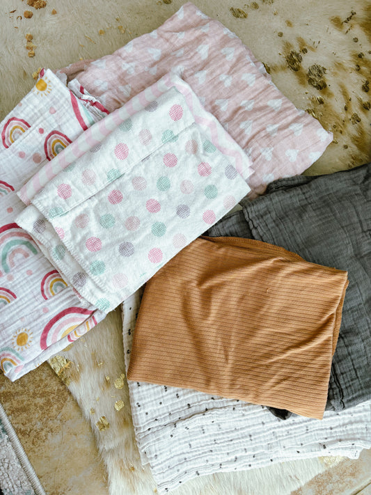 Swaddle & Burp Rag Lot