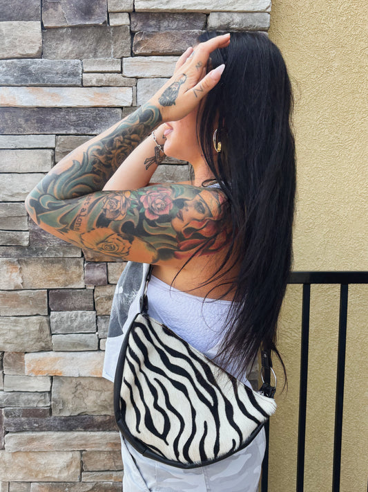 Zebra Hobo Bag
